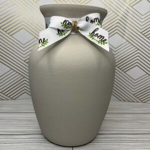 Hand painted glass vase